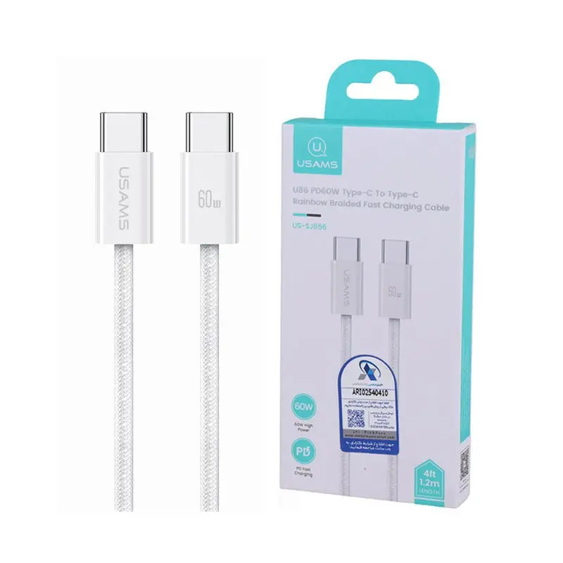2026 02 09 66dcba85 89e4 4608 ab3c 0f60280c9f9d کابل شارژ USB C to USB C یوسمز مدل US SJ656 1 SIZE 800 800